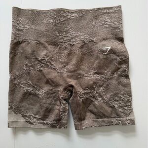 Gymshark Brown Marled Seamless Shorts